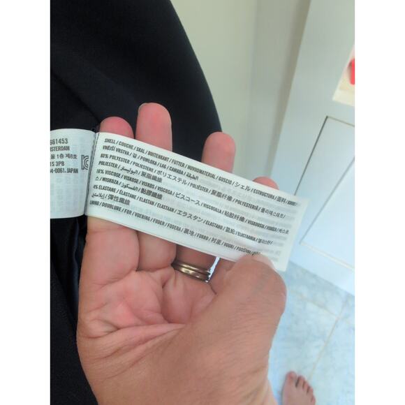 Abercrombie & Fitch Collarless Black Jacket size M - Picture 4 of 4